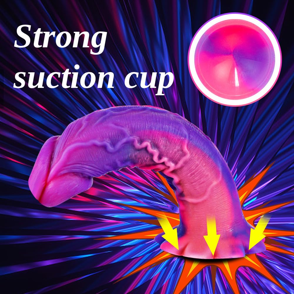 Silicone Realistic Strap on Fantasy Dildo, Wearable Strapon Harness with 3 Pcs Monster Anal Dildo with Suction Cup Lesbian Toy,