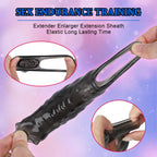 Penis Sleeve, Cock Sleeve Realistic Adult Male Sex Toys for Men Penis Extender,Ultra-Soft Silicone Penis Enlarger for Couples Se