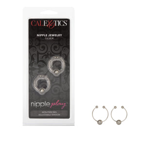 CalExotics Nipple Rings, Silver