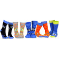 TeeHee Cool Novelty Crew Fun Socks 5-Pair for Women and Junior Halloween (Monsters-B)