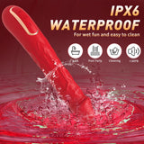 Women Sex Toys 9.6 Inch G Spot Vibrator, Realistic Silicone Huge Dildo Vibrator with 3 Wriggling & 10 Vibrating Modes Adult Toys