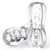 Open Ended Pocket Pussy Stroker, Male Masturbators Adult Sex Toys for Men with Vagina Textured, Portable Male Sex Toy for Mens P