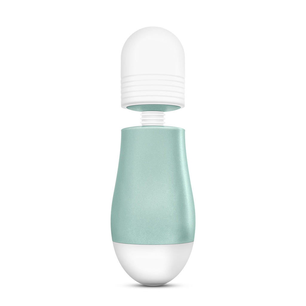 Blush Noje W2 - Usb Rechargeable Micro Wand Waterproof Massager 10 Function Clit Vibrator For Women - Sage Green