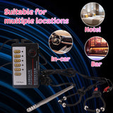4-Ring Male Masturbation Adjustable Penis Ring with Beads Electric Shock Metal Urethral Plug Male Electric Shock Sex Toy