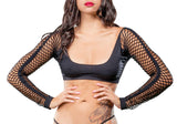 Beverly Hills Naughty Girl Mesh Sexy Legging Black Os
