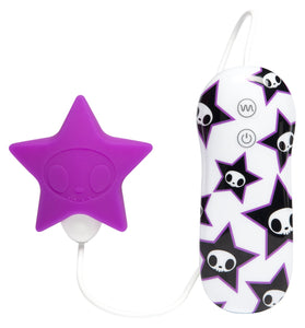 (D) Tokidoki 7 Function Silico Pink Star Clitoral Vibrator (Net)