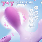 Detachable Wearable Dildo Vibrators with Separate Clit Stimulation, Butterfly Panty Vibrator with Wireless Remote Control and 7