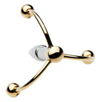 Master Series Golden Claw Head Urethral Plug