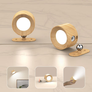 Aksda 2Pack Battery Operated Wall Sconce, 3 Color Modes 3 Brightness Levels 360?Rotation Lighting Touch Control, Wall Mounted La