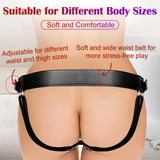 Strap On Dildo Harness Adult Sex Toys for Women Men Pegging Dildo, Adjustable Waist and Thigh Soft Nylon Vegan Leather Belt with