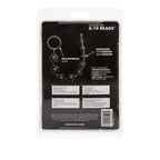 Silicone X-10 Beads Black