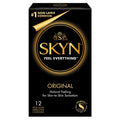 SKYN Original Condoms - 12 Count - Lubricated Latex-Free Condoms - Natural Feeling for Skin-to-Skin Sensation