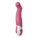 Satisfyer Petting Hippo G-Spot Vibrator - Vibrating Dildo, Inclined Tip, 12 Vibration Programs, Retaining Ring - Soft Silicone, 