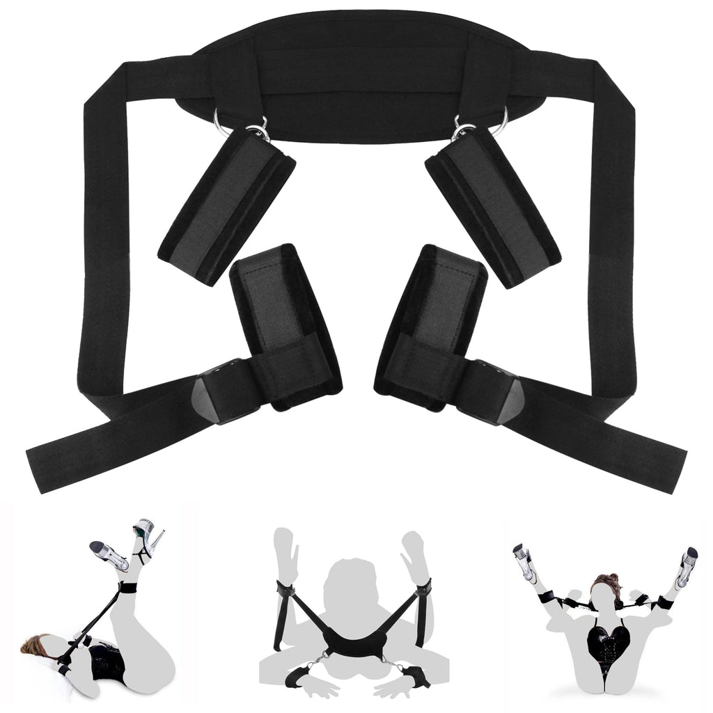 Bdsms Bed Restraints Kit Sex Toys Wrist Leg Restraint Straps Hand & Ankle Cuffs Adults Bed Sex Bondage Restraints Set Sex Play For Couples