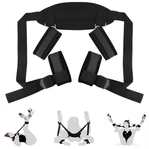 Bdsms Bed Restraints Kit Sex Toys Wrist Leg Restraint Straps Hand & Ankle Cuffs Adults Bed Sex Bondage Restraints Set Sex Play For Couples