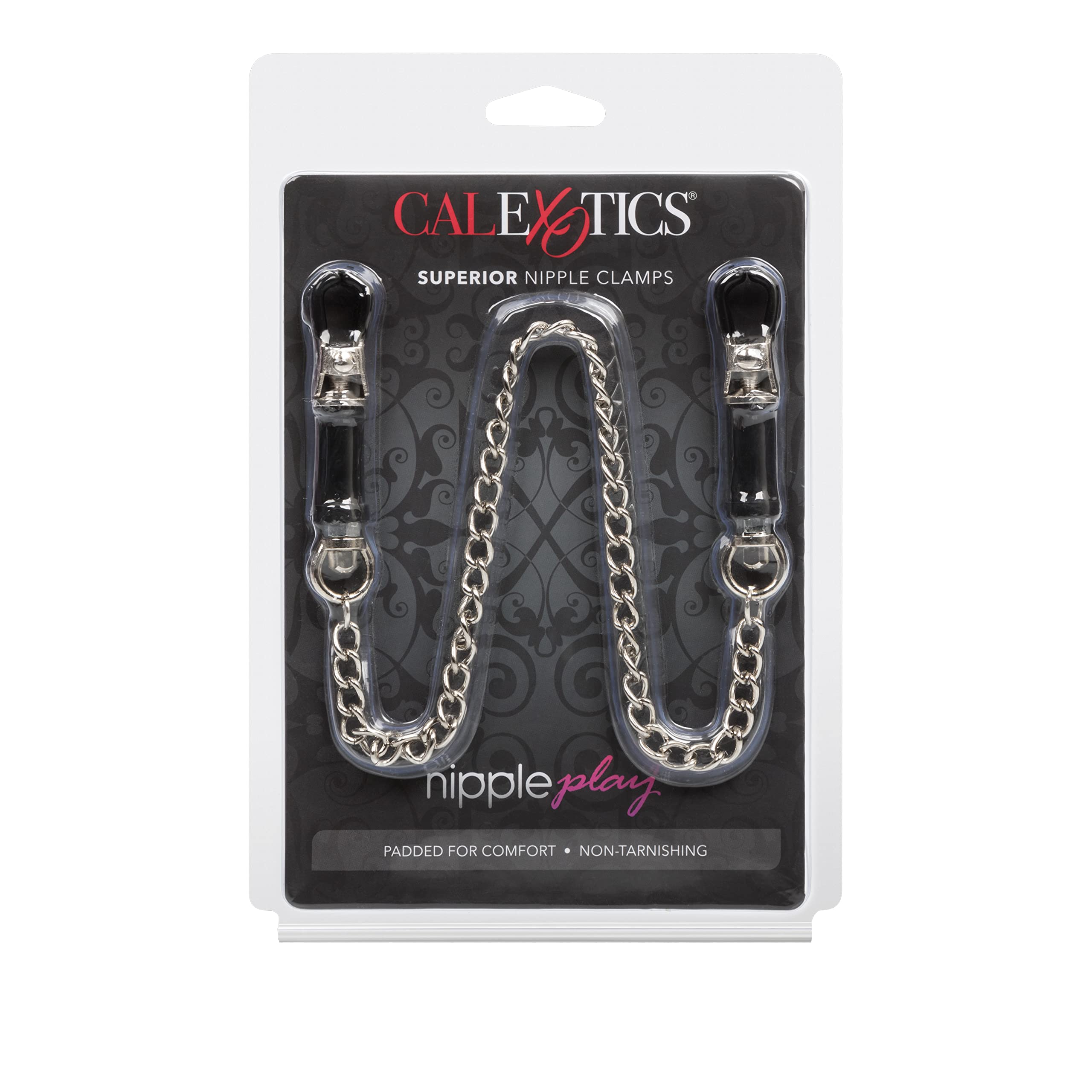 California Exotic Novelties Nipple Play Superior Clamps, Silver