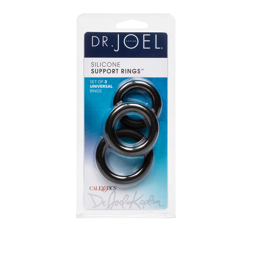 California Exotic Novelties Dr. Joel Kaplan Silicone Support Rings, Black