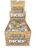 Candy Prints Suck A Bag Of Dicks Assorted Flavors 100 Bags Per Counter Display