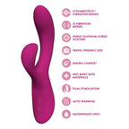 Blush Quinn Rabbit Vibrator Burgundy