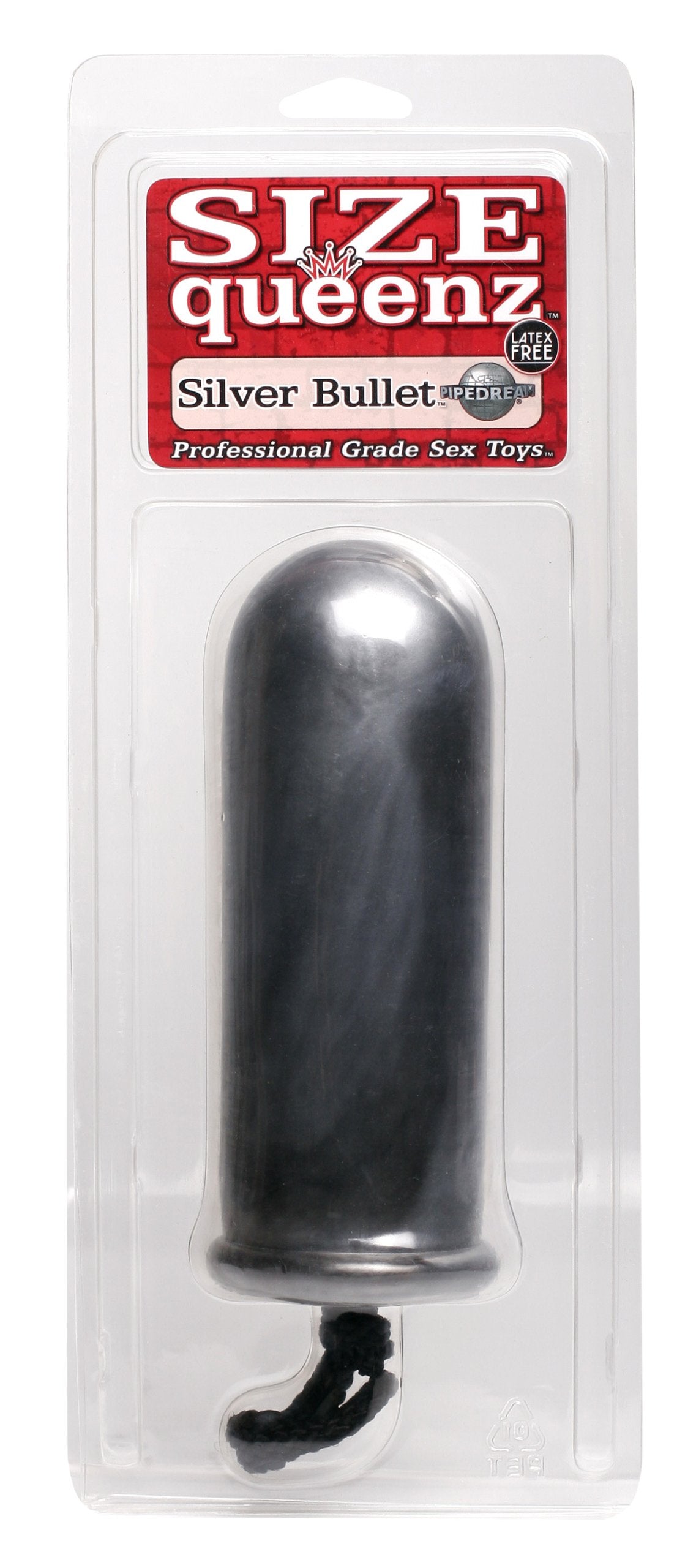 Pipedream Size Queenz Silver Bullet, Silver