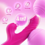 Toendi Adult Sex Toy Thrusting Dildo - Sex Toys for Women Rabbit Vibrator with 10 Vibrating 7 Thrusting & 5 Pulsing Modes, G Spo