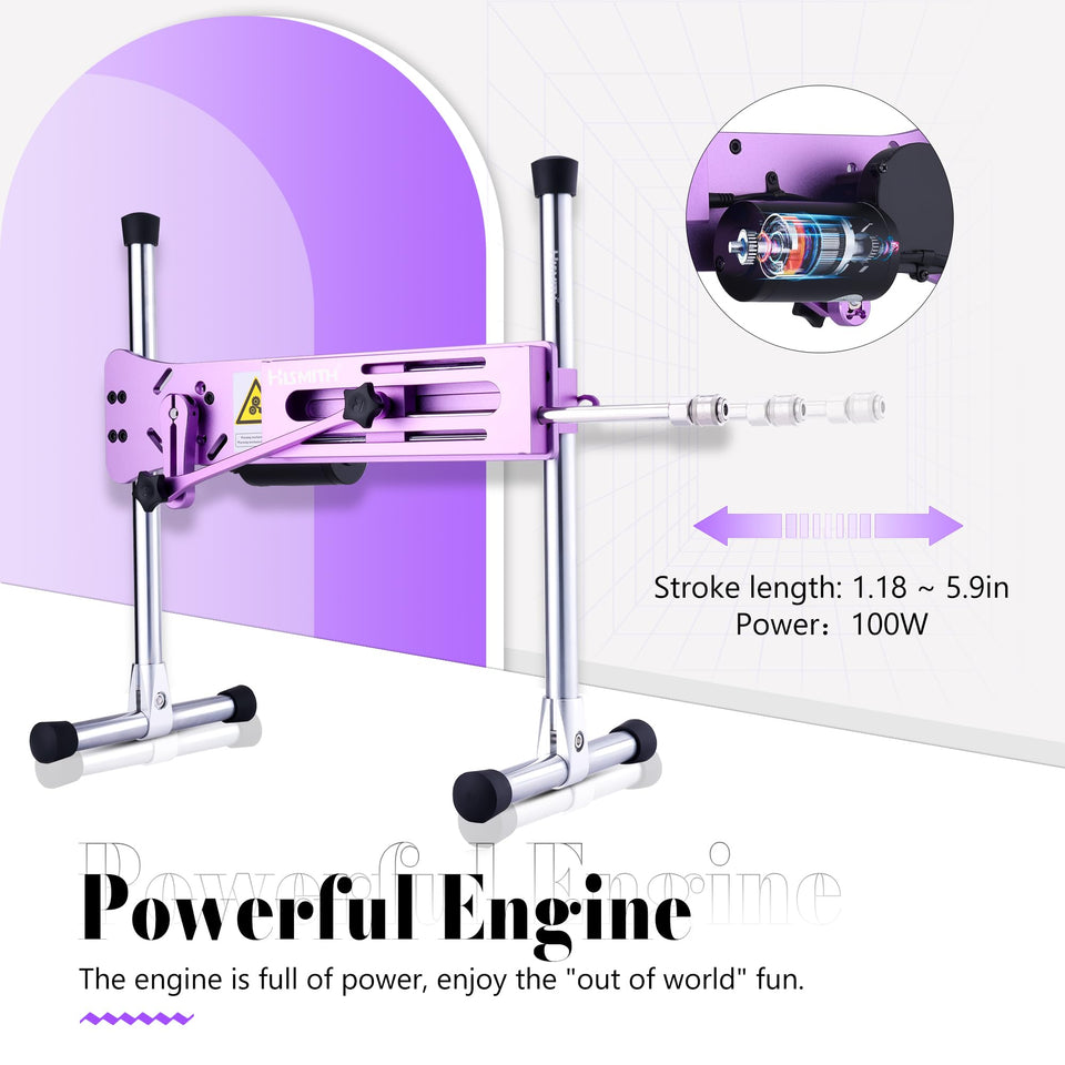 Hismith 100W Premium Sex Machine, APP Controlled Sex Machine with KlicLok System, Love Machine Gift Packaging for Couple ,,,1 Co