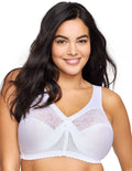 Full Figure Plus Size MagicLift Original Support Bra Wirefree #1000 White