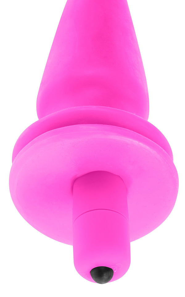 (Wd) Neon Vibrating Butt Plug