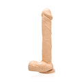 Ignite Cock with Balls Flesh Dildo with Suction Cup, 9 Inch