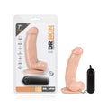 Blush Novelties Dr. Skin Dr Spin - 7 Inch Gyrating Vibrating Realistic Dildo - Remote Controlled Multispeed Vibrator - Strap On 