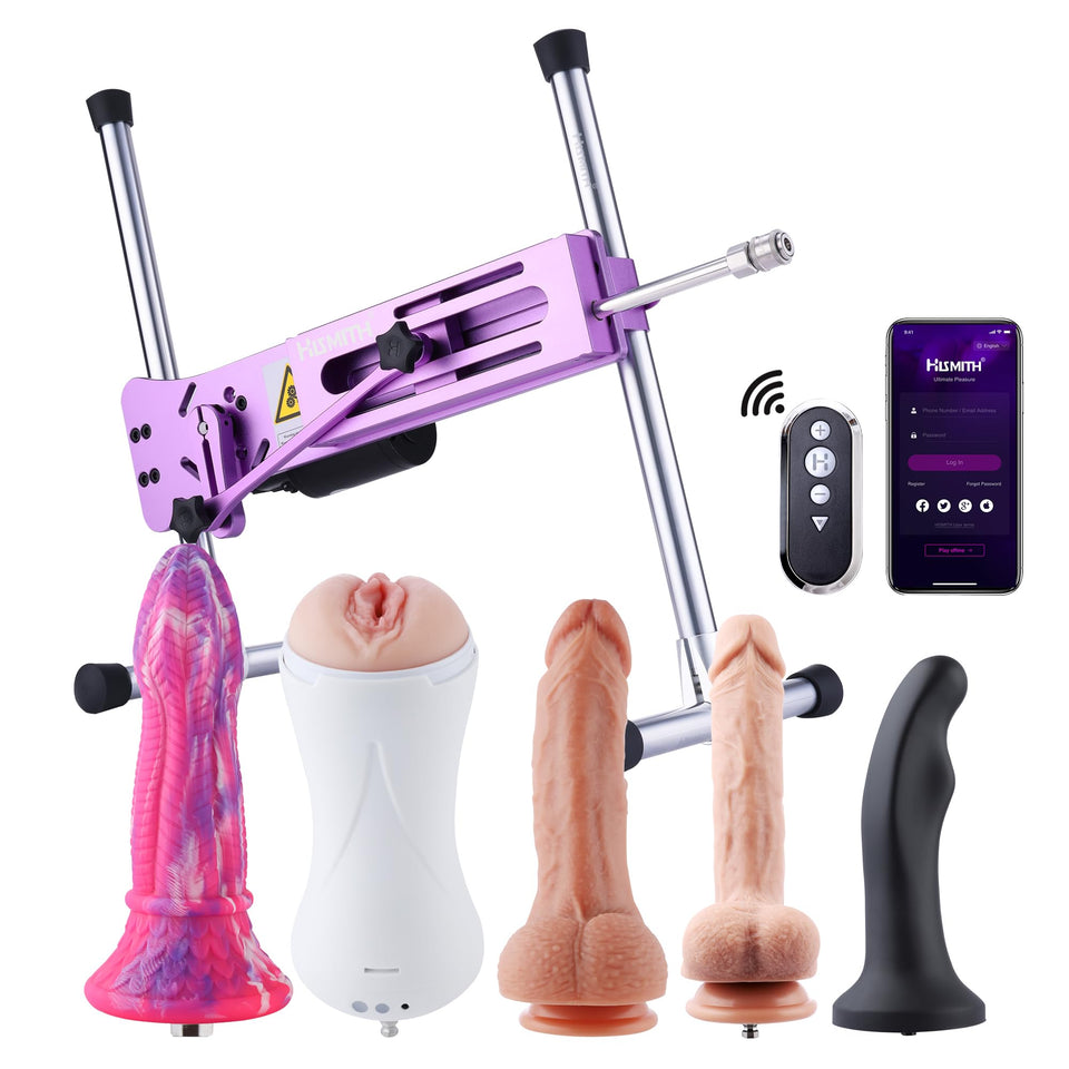 Hismith 100W Premium Sex Machine, APP Controlled Sex Machine with KlicLok System, Love Machine Gift Packaging for Couple ,,,1 Co