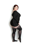 Kixies Danielle Black Opaque Size A