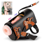 Automatic Male Masturbators Cup - Hands Free Visible Masturbator Cup Blowjob Machine with 10 Thrusting & 2 Realistic Sleeves & W