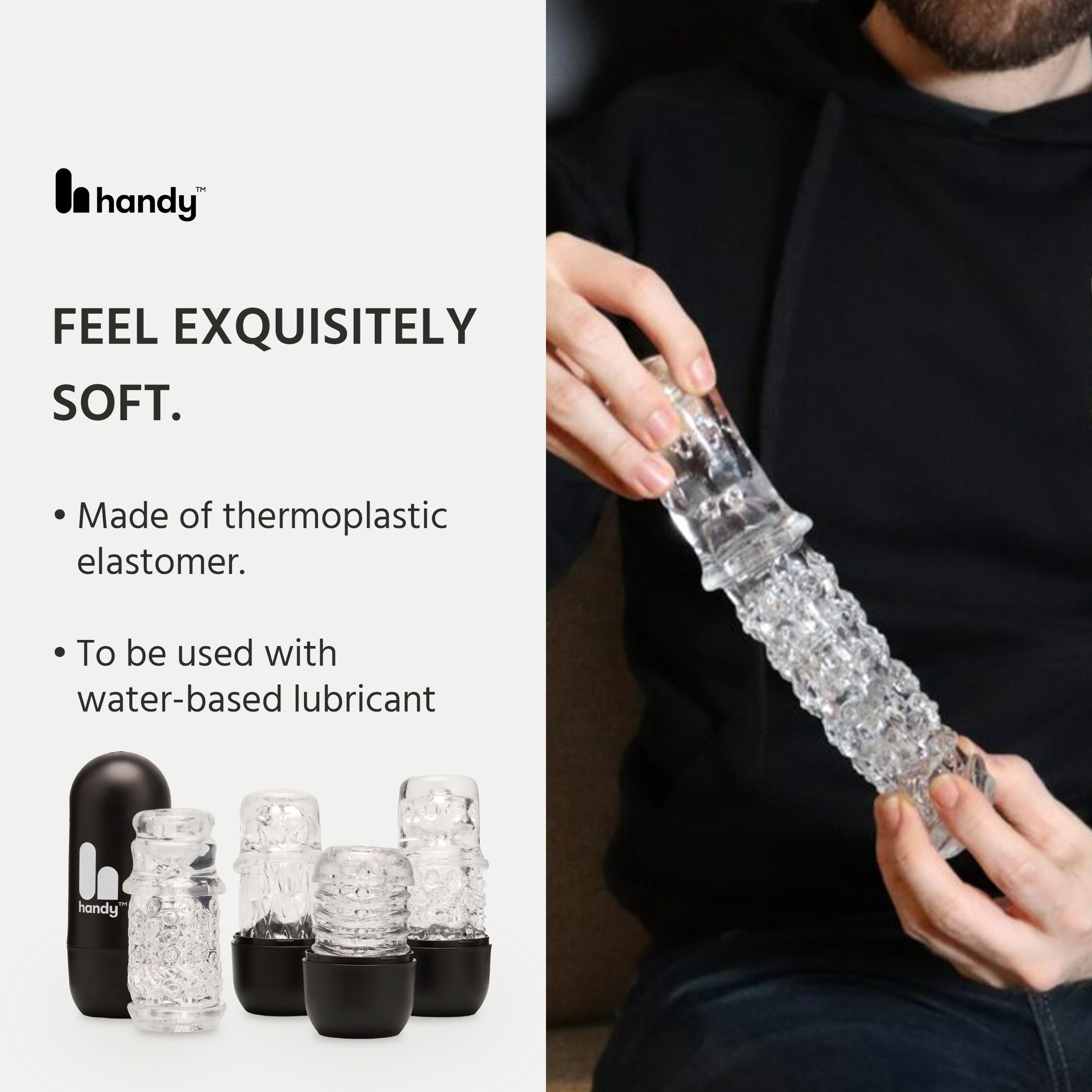 The HANDY Masturbator Sleeve - Dream Collection Touch Penis Sleeve - Realistic Masturbation Sleeve for Adult Sex Toys for Men