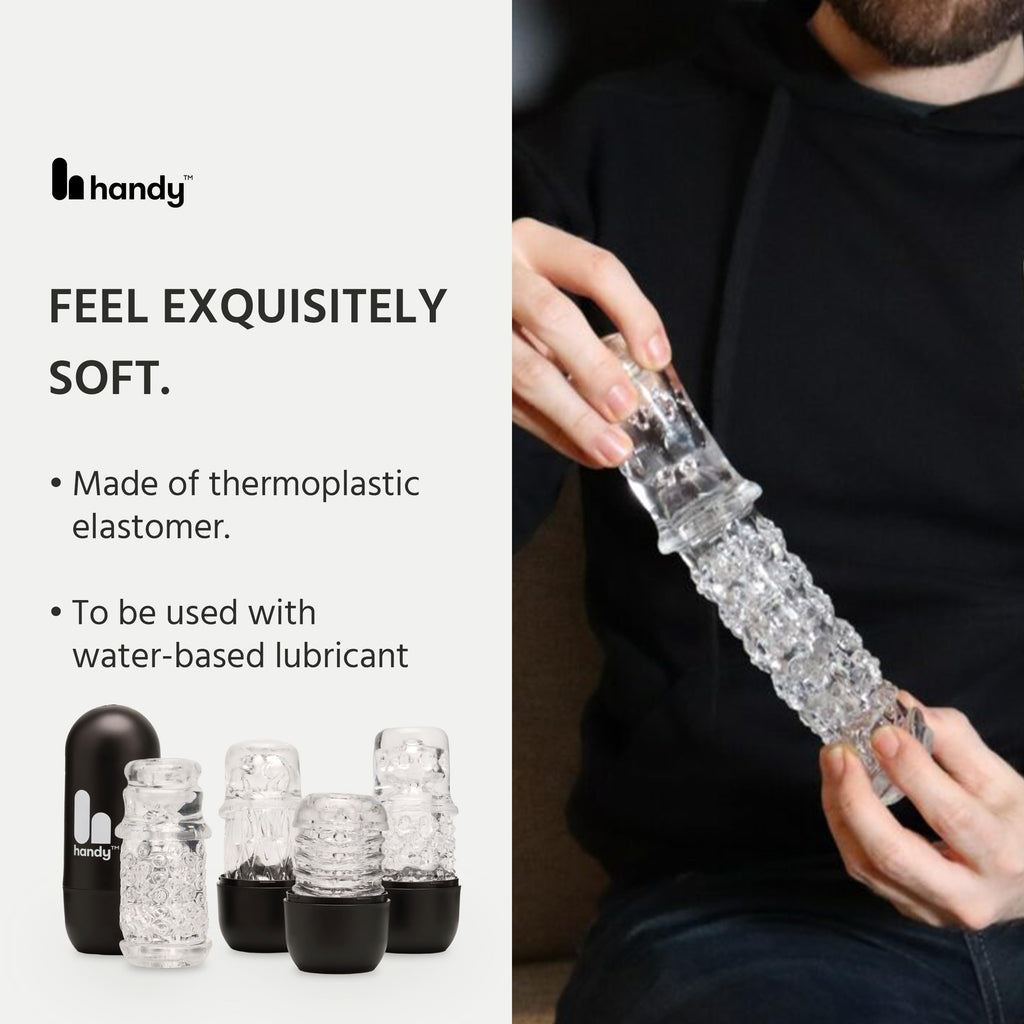 The HANDY Masturbator Sleeve - Dream Collection Lotus Penis Sleeve - Realistic Masturbation Sleeve for Adult Sex Toys for Men
