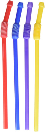 California Exotics Peni Flexi Party Straws, 4-Count