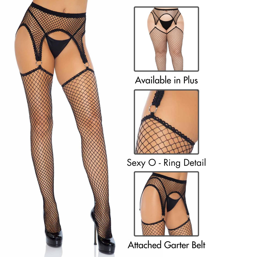 Industrial Net Stockings With - O/S / Black