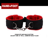 Bondage Kit Restraints Kit Sex Toys for Couples, BSDM Kits for Couples, BDSM Set, Adjustable Bondage Set Fuzzy Handcuffs Ball Ga