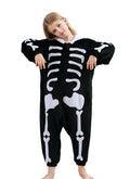 CuteOn Skeleton Onesie Kids Animal Pajamas for Boys Girls Halloween Christmas Costume Height for 150cm