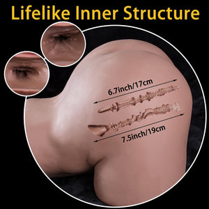 37.5lb Lifesize Sex Doll Male Masturbator with Anal Vagina Sex Stroker Realistic Big Butt Torso Female Sex Dolls Pocket Pussy As