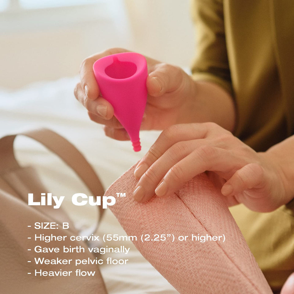 Intimina Lily Cup - Ultra-Soft Menstrual Cup, Reusable Period Protection, Thin Menstrual Cup For Up To 8 Hours, Medical-Grade Si