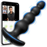 Vibrating Anal Beads Sex Toys - Vibrating Butt Plug with App Control 9 Vibrating Modes, Rechargeable Silicone Prostate Massager