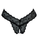 Crotchless Lace V-Thong S/M