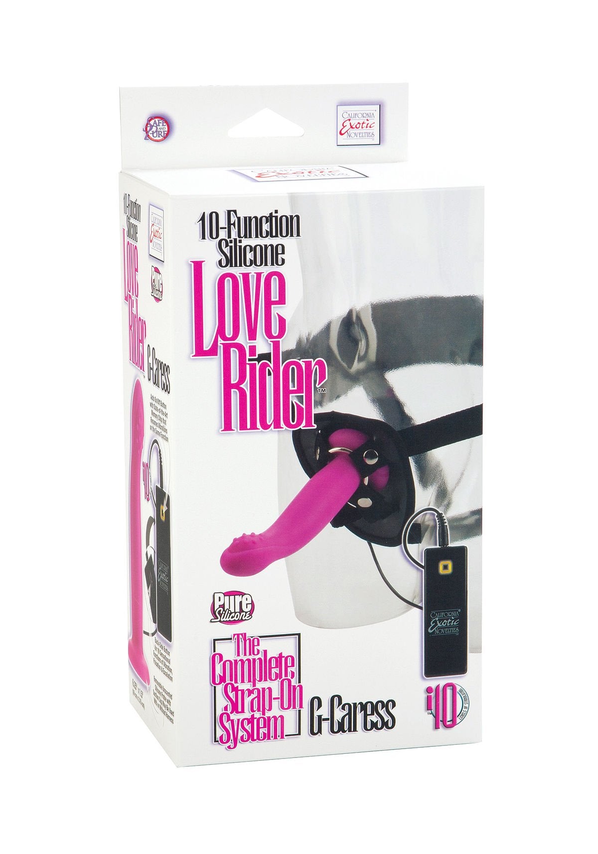 California Exotic Novelties 10-Function Silicone Love Rider G-Caress, Pink
