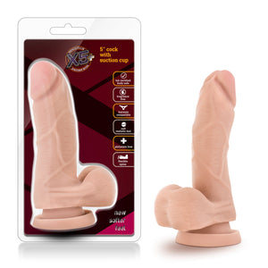 Blush X5 Plus 575 Inch Dildo  Ultrasoft Lifelike Realistic  Slim 12 Poseable Shaft conforms to Your Body  Strap On compatib