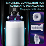 Automatic Male Masturbator, Sex Toys for Men, Adult Toys Penis Pump with 10 Thrusting & 10 Vibration & 15 Thrusting Speeds, Blow