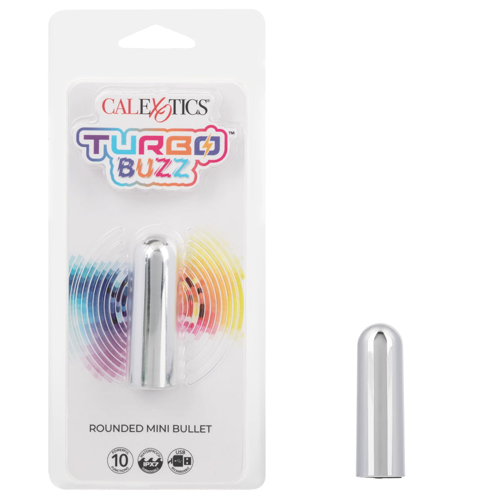 Calexotics Rechargeable Mini Bullet - Adult 3 Speed Vibe Massager - Waterproof Travel Size Sex Toys For Couples - Silver