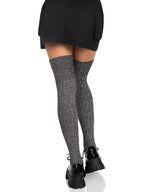 Heather Acrylic Rib Knit Thigh