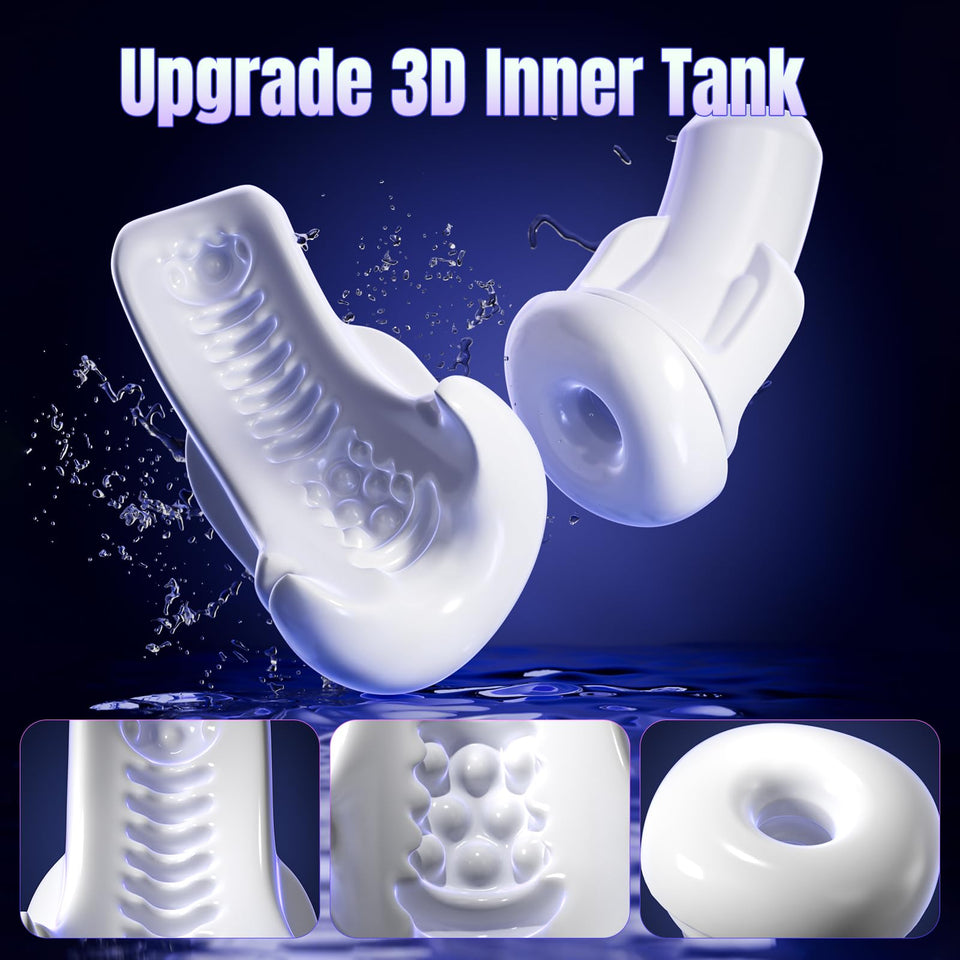 Cafatop Male Masturbator Sex Toys- Electric Men Sex Toys with 6 Thrusting & 3 Suction, Automatic Sucking Male Masturbation Cup w