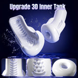 Cafatop Male Masturbator Sex Toys- Electric Men Sex Toys with 6 Thrusting & 3 Suction, Automatic Sucking Male Masturbation Cup w